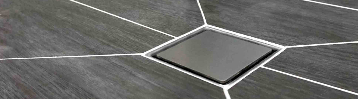 Elegance-stainless-steel-plate-grate-installed-tile-floor-waste-puddle-flange-drain